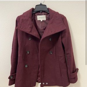 Nordstrom burgundy coat